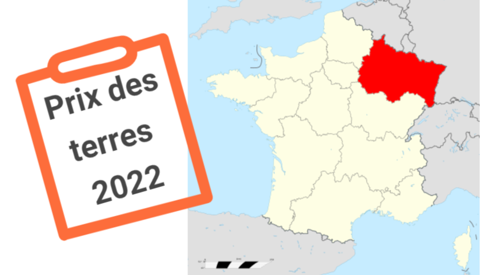 Le prix des terres dans le Grand Est est en baisse à 6390 €/ha